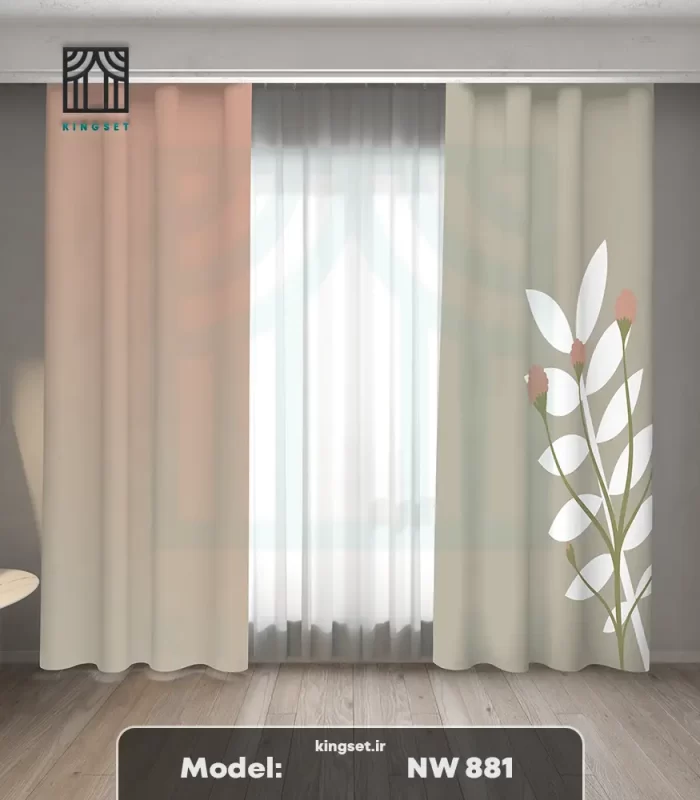 پرده چاپی فلاور