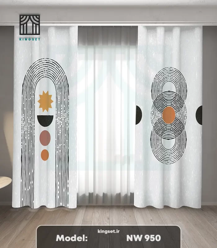 پرده چاپی مدرن