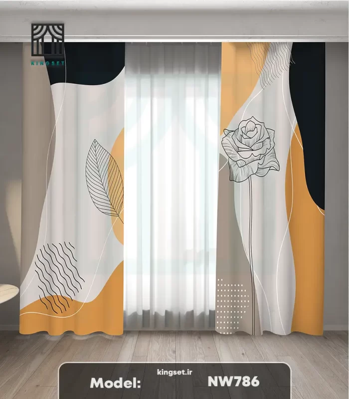 پرده چاپی مدرن