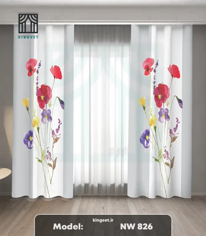 پرده چاپی فلاور