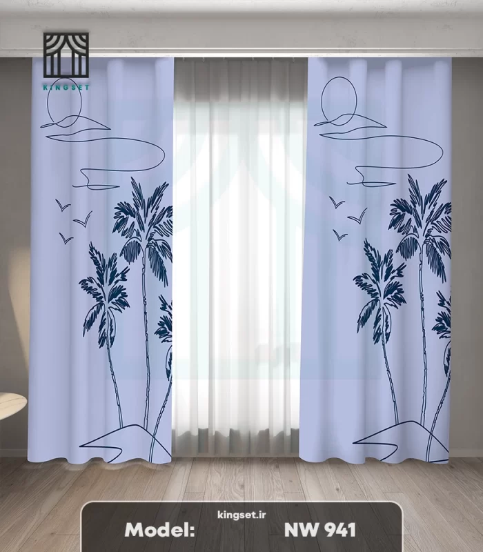 پرده چاپی فلاور